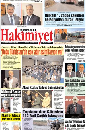Çorum Hakimiyet 18.06.2026