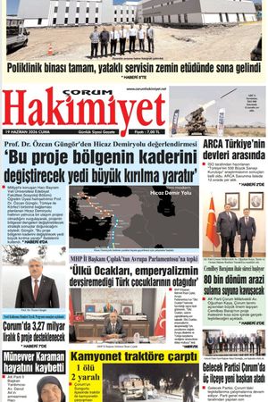 Çorum Hakimiyet 19.06.2026