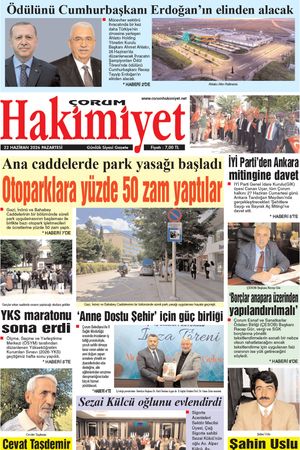 Çorum Hakimiyet 22.06.2026