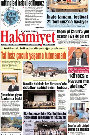 Çorum Hakimiyet 25.06.2026
