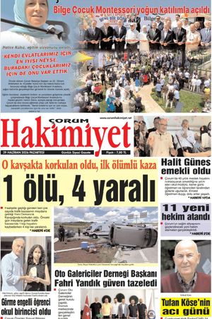 Çorum Hakimiyet 29.06.2026