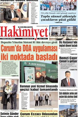 Çorum Hakimiyet 02.07.2026