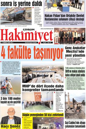 Çorum Hakimiyet 07.07.2026