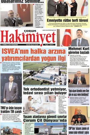 Çorum Hakimiyet 09.07.2026