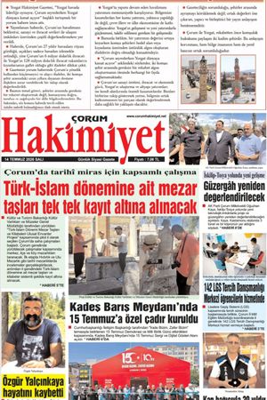 Çorum Hakimiyet 14.07.2026