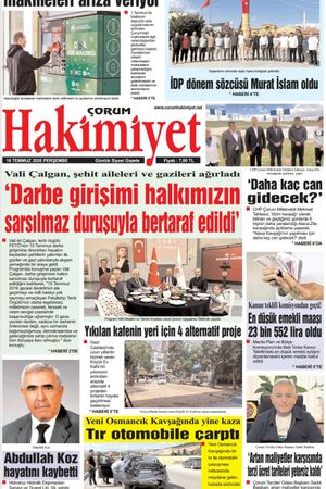 Çorum Hakimiyet 16.07.2026
