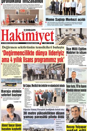 Çorum Hakimiyet 20.07.2026