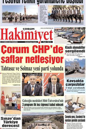 Çorum Hakimiyet 23.07.2026