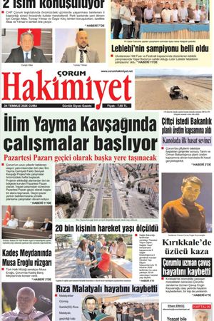 Çorum Hakimiyet 24.07.2026