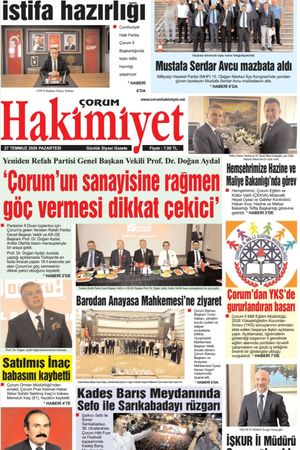 Çorum Hakimiyet 27.07.2026