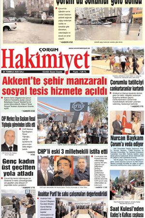 Çorum Hakimiyet 28.07.2026