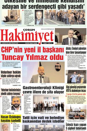 Çorum Hakimiyet 02.08.2026