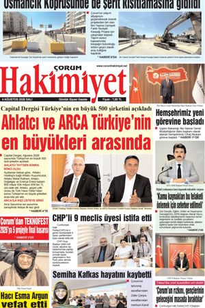 Çorum Hakimiyet 04.08.2026