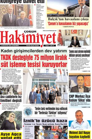 Çorum Hakimiyet 05.08.2026