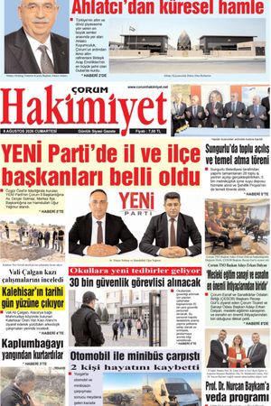 Çorum Hakimiyet 08.08.2026