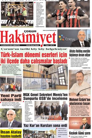 Çorum Hakimiyet 15.08.2026