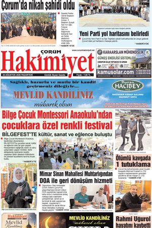 Çorum Hakimiyet 24.08.2026