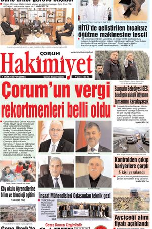 Çorum Hakimiyet 01.10.2026