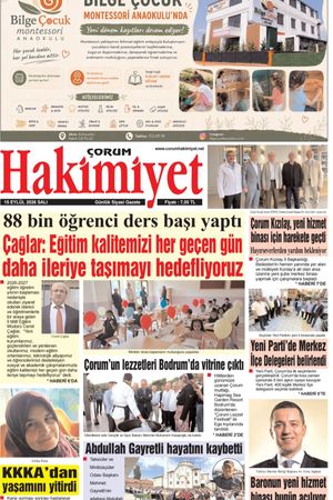 Çorum Hakimiyet 15.09.2026