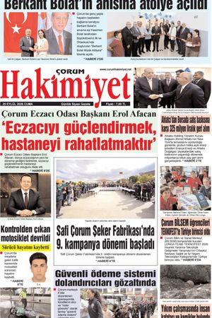 Çorum Hakimiyet 25.09.2026