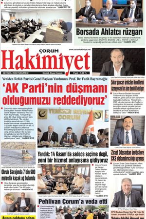 Çorum Hakimiyet 28.09.2026