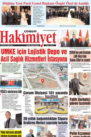 Çorum Hakimiyet 29.09.2026