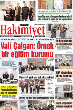 Çorum Hakimiyet 30.09.2026