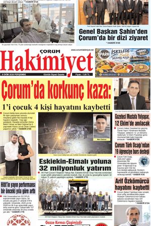 Çorum Hakimiyet 08.10.2026