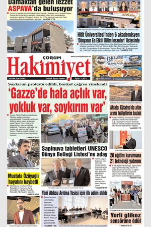 Çorum Hakimiyet 09.10.2026