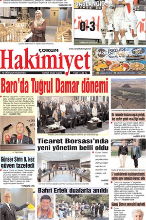 Çorum Hakimiyet 12.10.2026