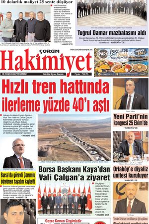 Çorum Hakimiyet 15.10.2026