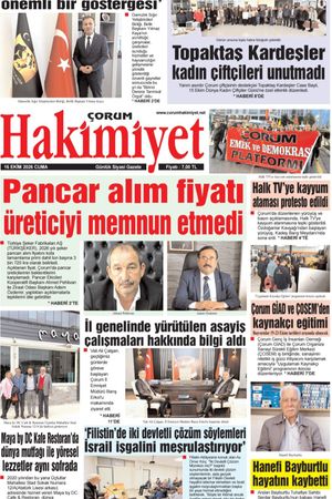 Çorum Hakimiyet 16.10.2026