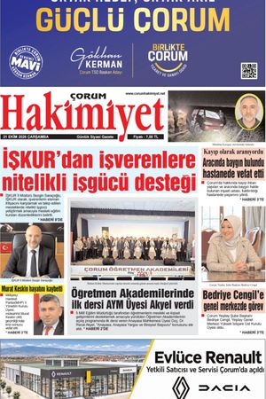 Çorum Hakimiyet 21.10.2026