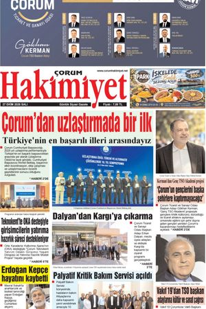Çorum Hakimiyet 27.10.2026