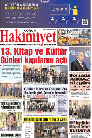Çorum Hakimiyet 31.10.2026